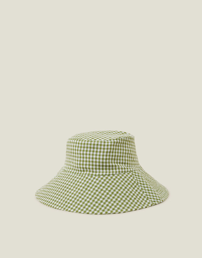Gingham Bucket Hat, , large