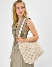 Macrame Shoulder Bag, , large