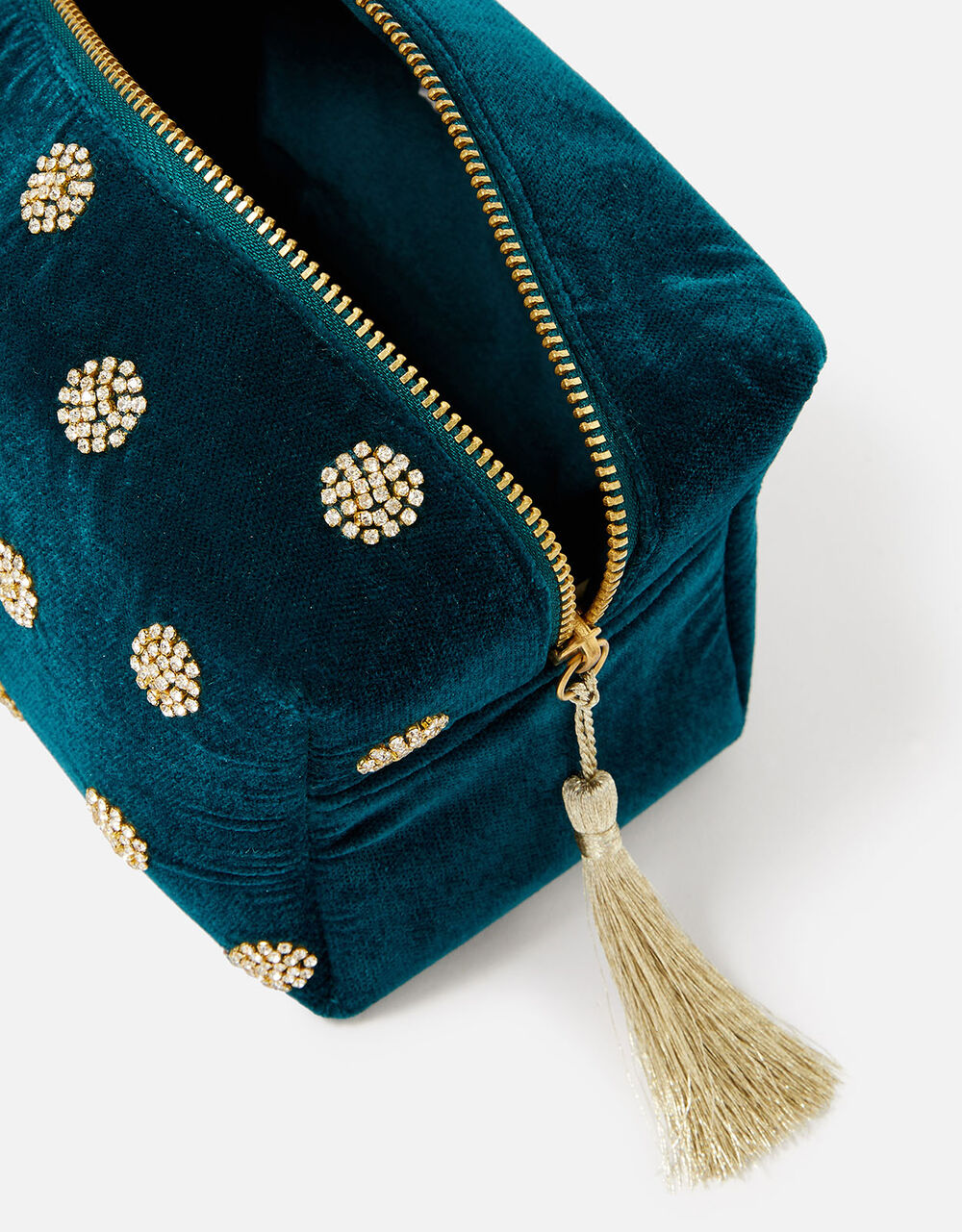 Diamante Polka Dot Makeup Bag Makeup bags Accessorize UK