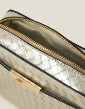 Metallic Weave Cross-Body, , large