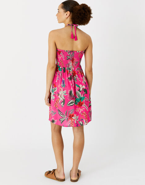Tropical Bandeau Dress in LENZING™ ECOVERO™ Pink, Pink (PINK), large