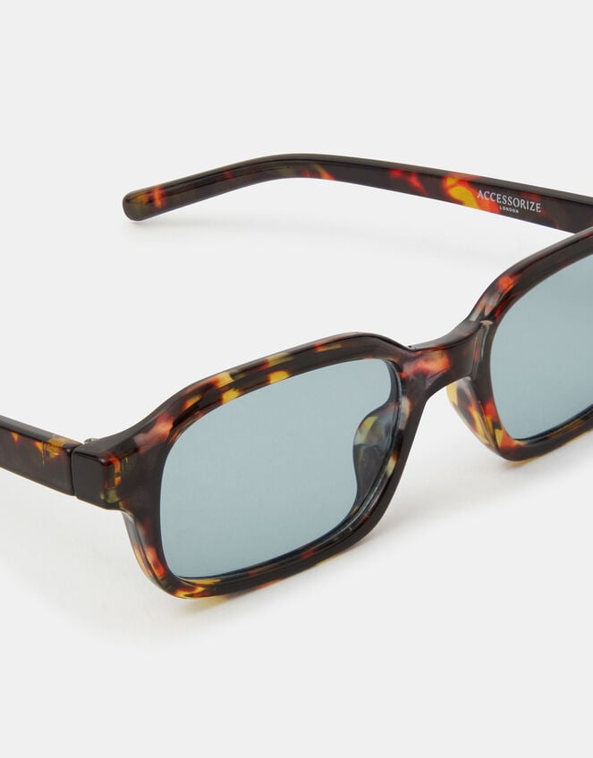 Slim Tort Rectangle Sunglasses, , large