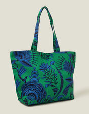 Canvas Fan Print Shopper, , large