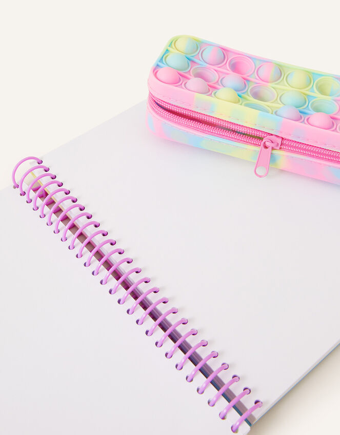 Girls Push Popper Stationery Set, , large
