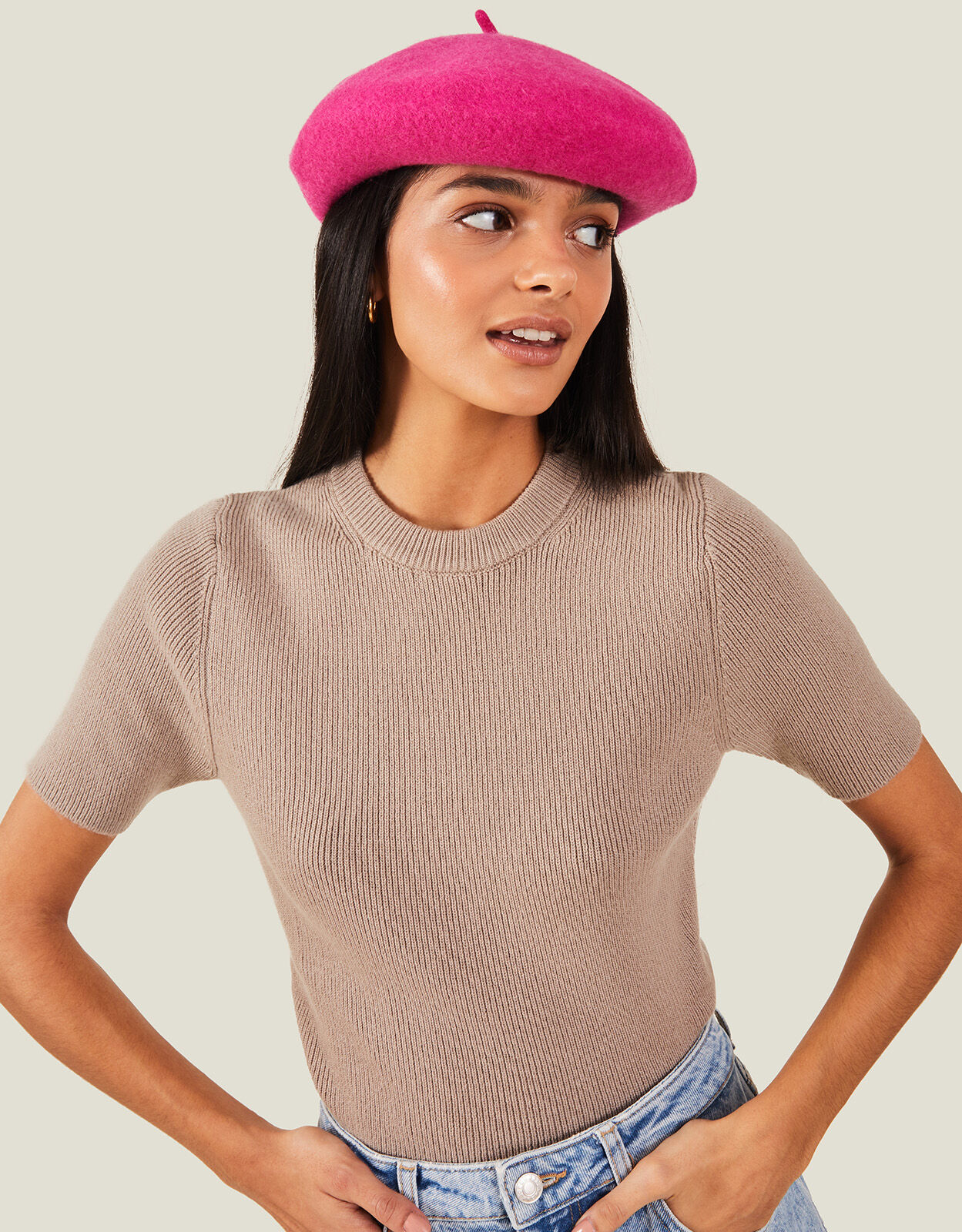 Accessorize beret top
