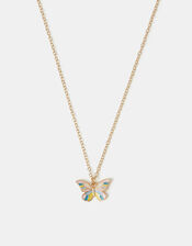Girls Butterfly Pendant Necklace , , large