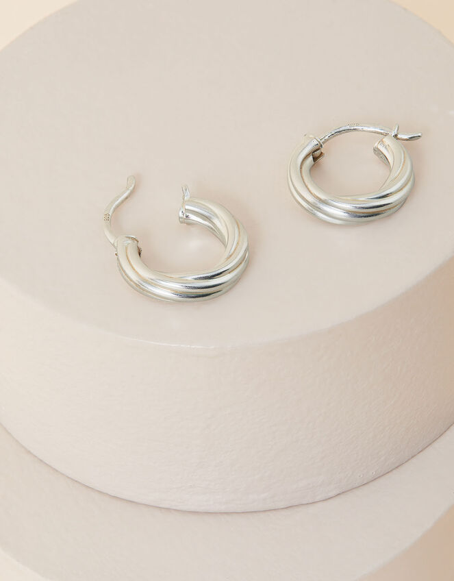 Silver hoop earrings accessorize clearance