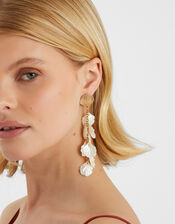Shell Pearl Drop Earrings, , large