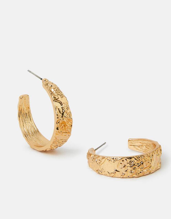 Molten Hoop Earrings, , large