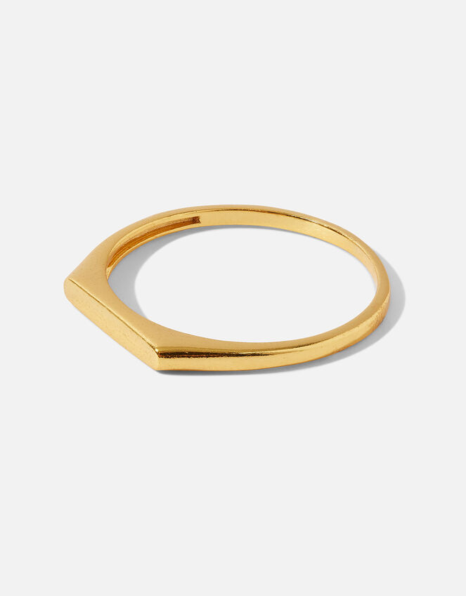 Gold Vermeil Signet Ring, Gold (GOLD), large