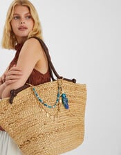 Beaded Sea Chain Bag Charm, , large