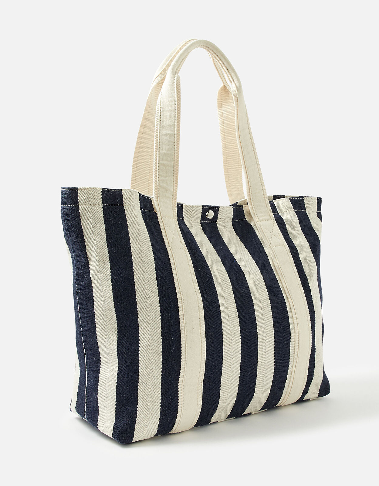 Stripe Shopper Bag Blue Beach bags Accessorize ROI