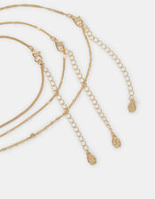 3-Pack Molten Pendant Necklaces, , large