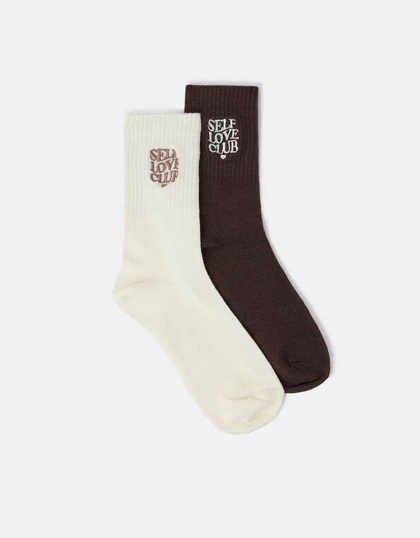 2-Pack Self Love Club Socks, , large