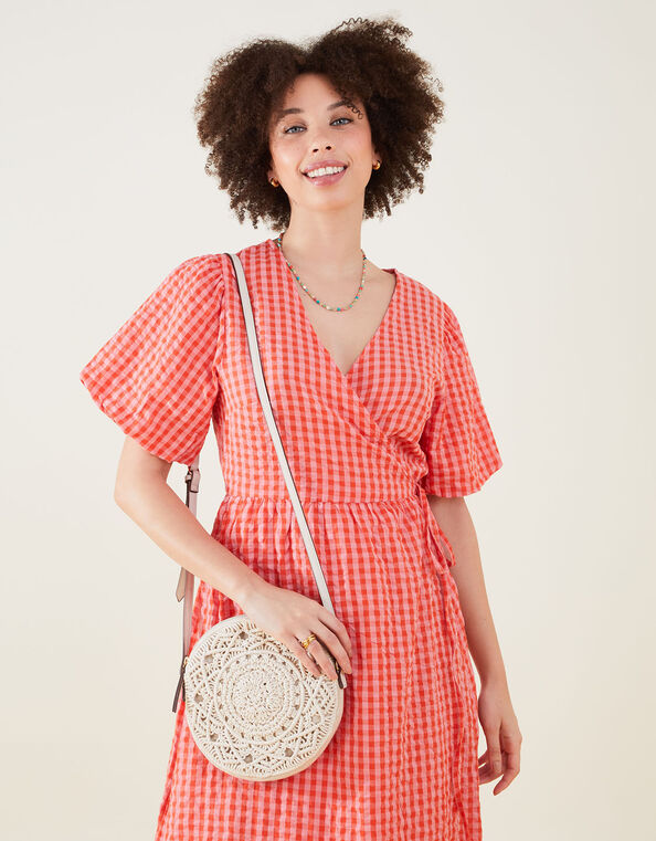 Mila Macrame Circle Bag, , large