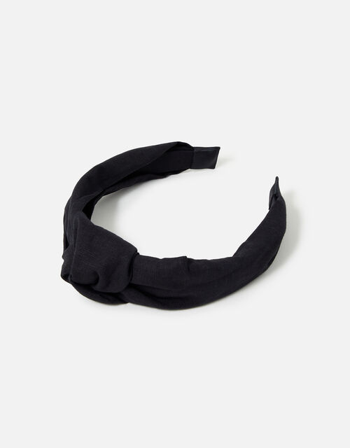 Linen Knot Headband, , large
