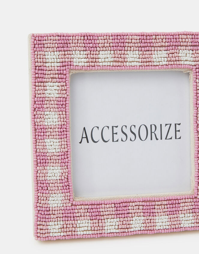 Beaded Checkerboard Photo Frame, , large