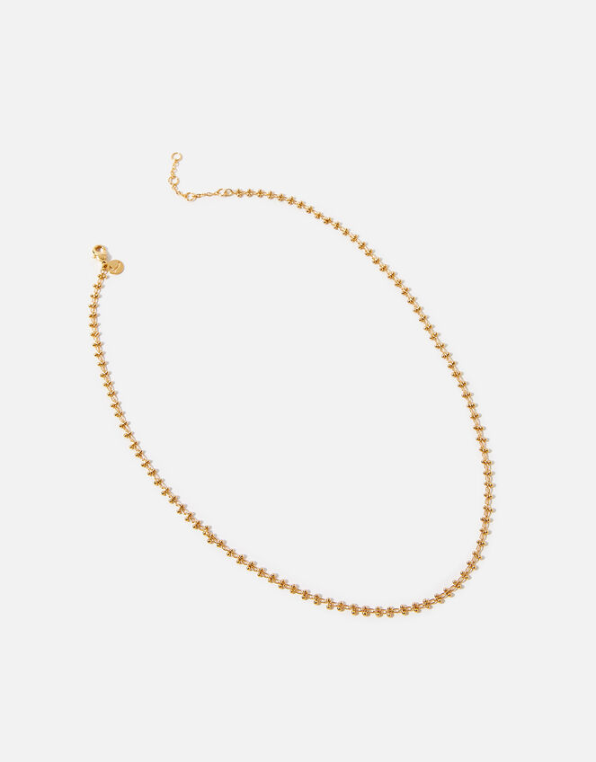 Gold-Plated Bobble Chain Necklace, , large