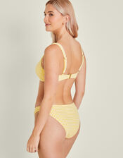 Gingham Bikini Bottoms, Yellow (YELLOW), large