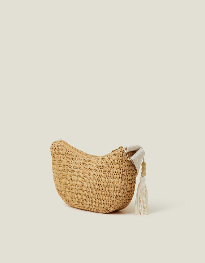 Raffia Sling Bag, , large