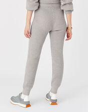 Rib Knit Lounge Joggers, Grey (LIGHT GREY), large