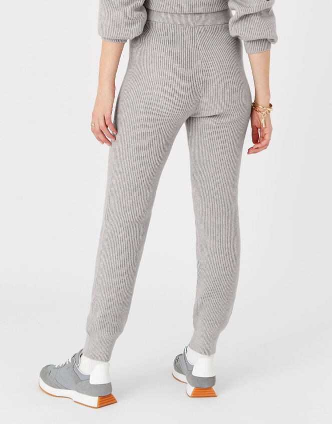 Rib Knit Lounge Joggers, Grey (LIGHT GREY), large