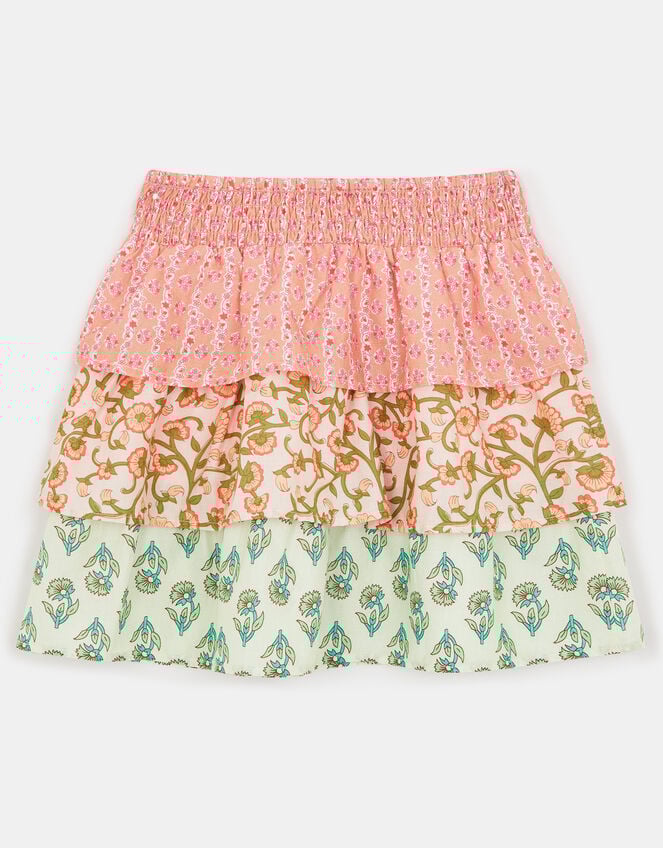 Girls Floral Rara Skirt, Pink (PINK), large