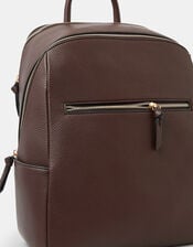 Smart Zip Around Backpack, Brown (CHOCOLATE), large