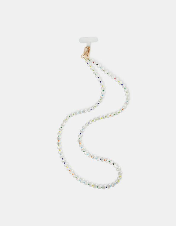 Rainbow Bead Phone Strap, , large