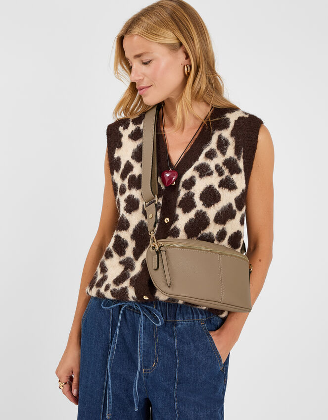 Crossbody Sling Bag, Brown (MOCHA), large