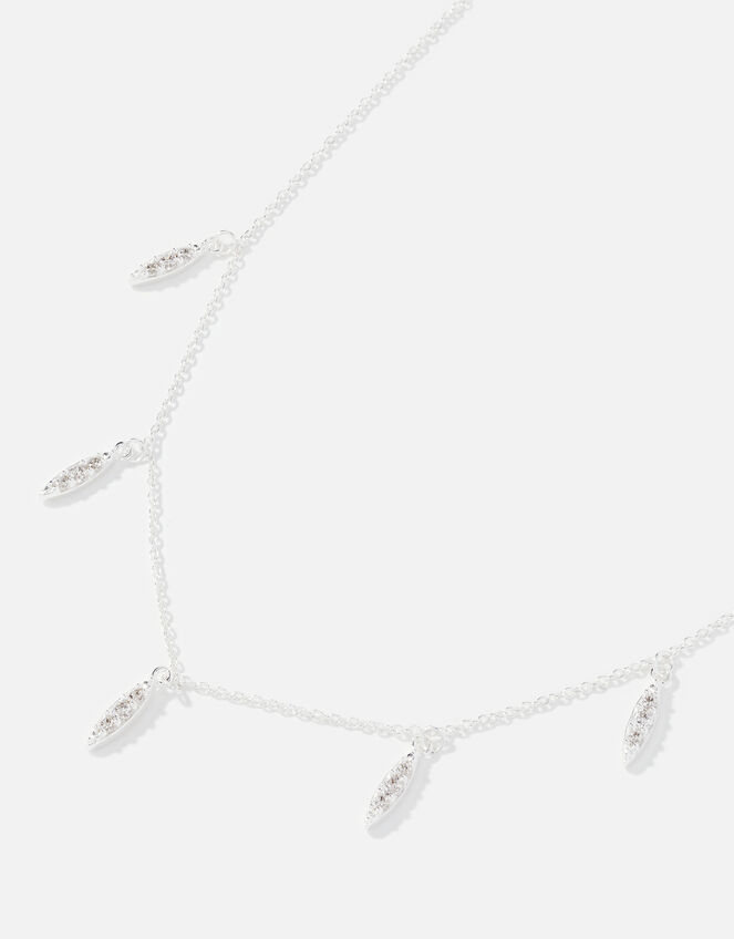 Pave Droplet Necklace, , large