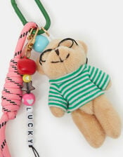 Accessorize x Good Manners Lucky Bear Bag Charm, , large