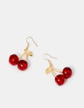 Cherry Resin Drop Earrings, , large