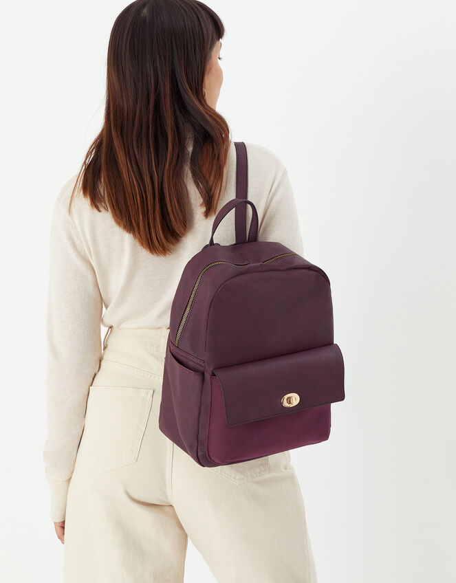 Anna Backpack, Red (BURGUNDY), large