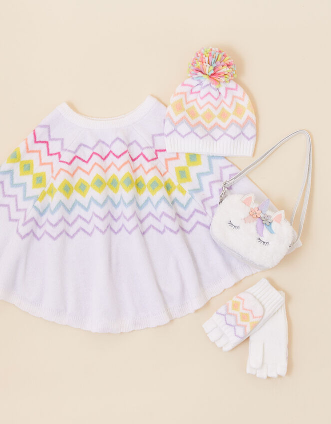 Girls Fairisle Unicorn Cold Weather Set