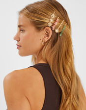 4-Pack Sun & Stone Hair Slides, , large