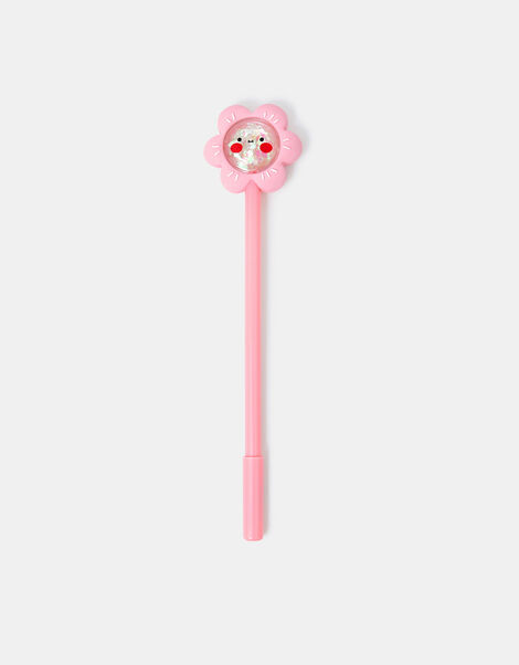 Girls Flower Topper Pen Pink, , large