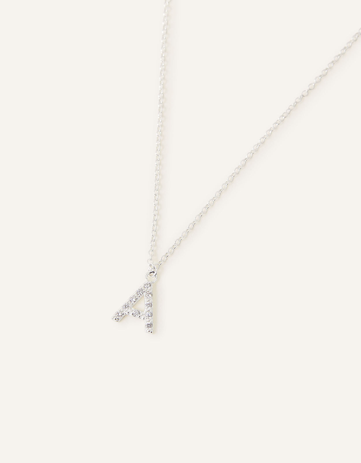 Sparkly discount initial necklace