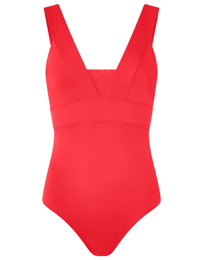 Lexi Plunge Shaping Swimsuit, Red (RED), large