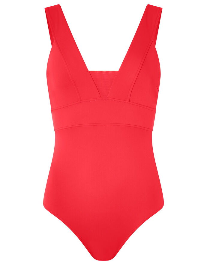 Lexi Plunge Shaping Swimsuit Red | Swimsuits | Accessorize UK