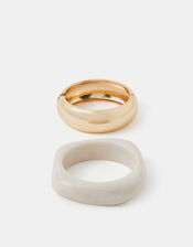 2-Pack Statement Chunky Bangles, , large