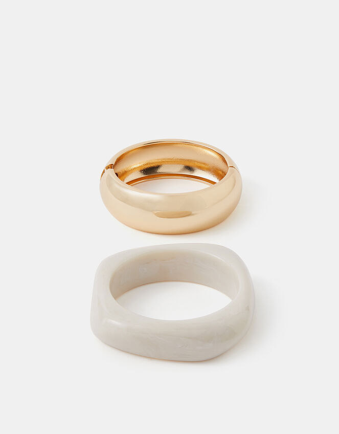 2-Pack Statement Chunky Bangles, , large