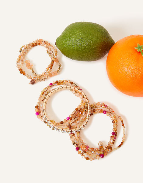 Luxe Beaded Stretch Bracelets Pack, , large