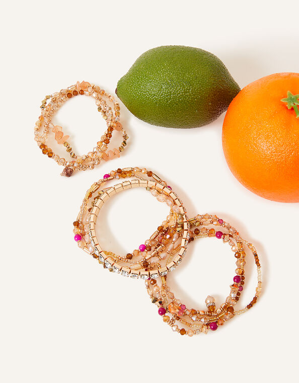 Luxe Beaded Stretch Bracelets Pack, , large