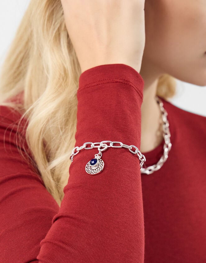 Gemstone Filigree Jewellery Charm, , large