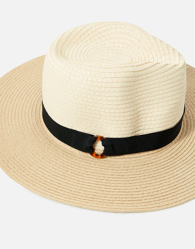 Mono Chic Braid Fedora, Natural (NATURAL), large