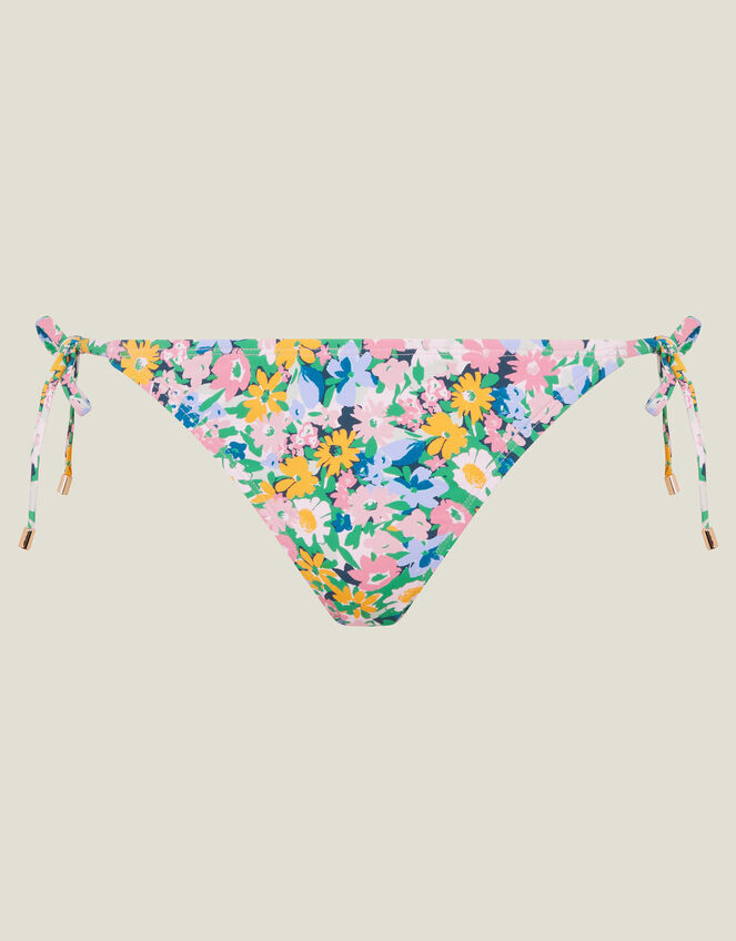 Ditsy Floral Tie Side Bikini Bottoms, Multi (BRIGHTS MULTI), large