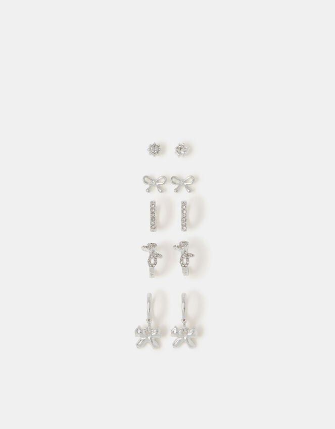 5-Pack Bow Stud & Hoop Earrings, , large
