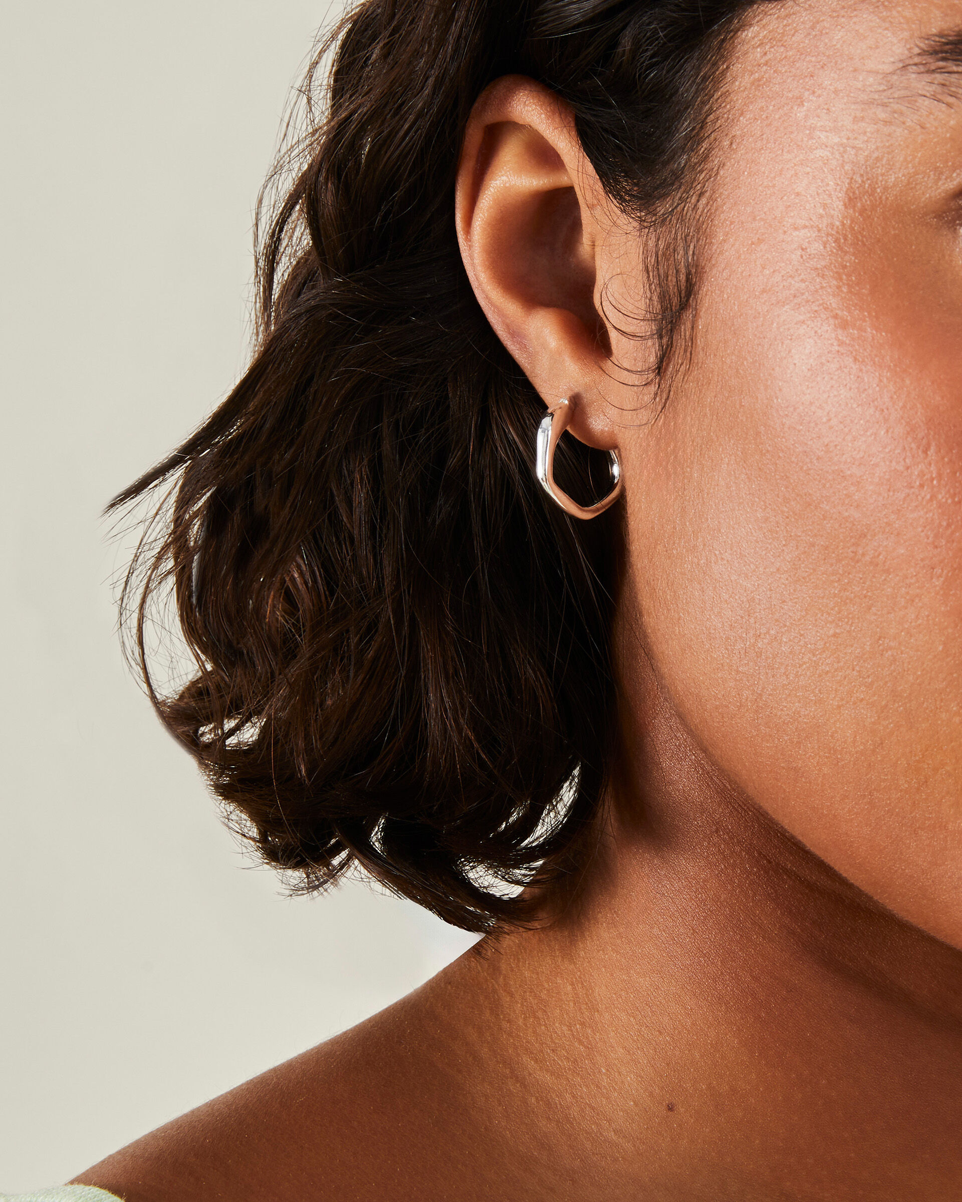 Small sterling hoop earrings clearance