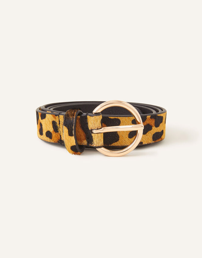 Leather Animal Belt, Multi (DARKS-MULTI), large